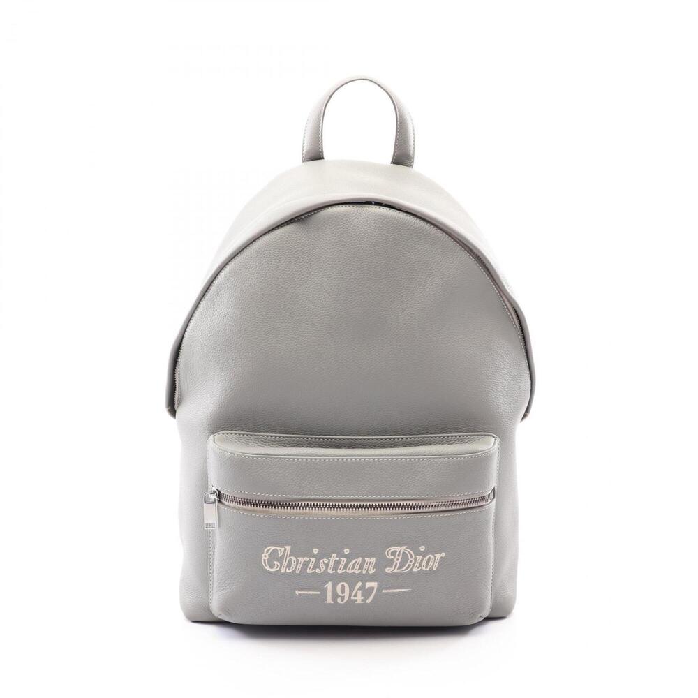 Christian Dior Dior RIDER 1947 Backpack/Handbag, Leather, Men's, Gray